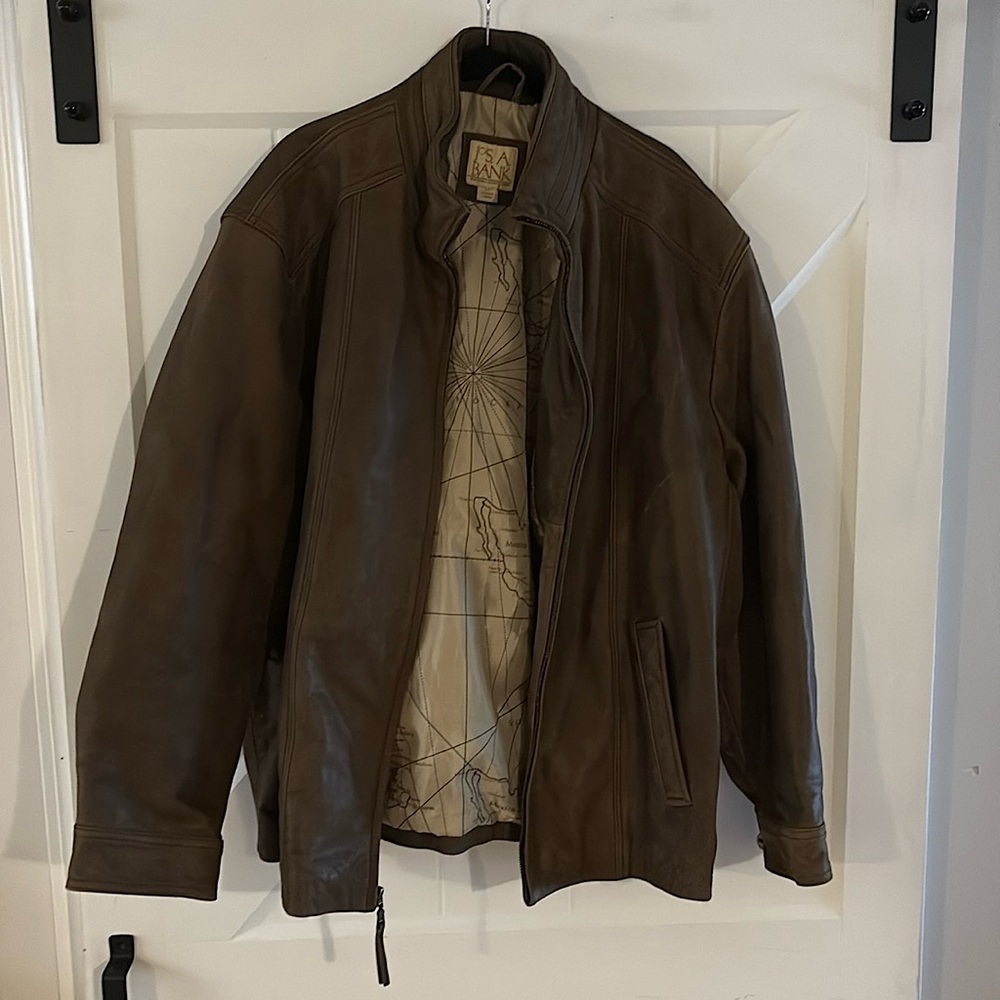 Leather Jacket, never worn. Large long